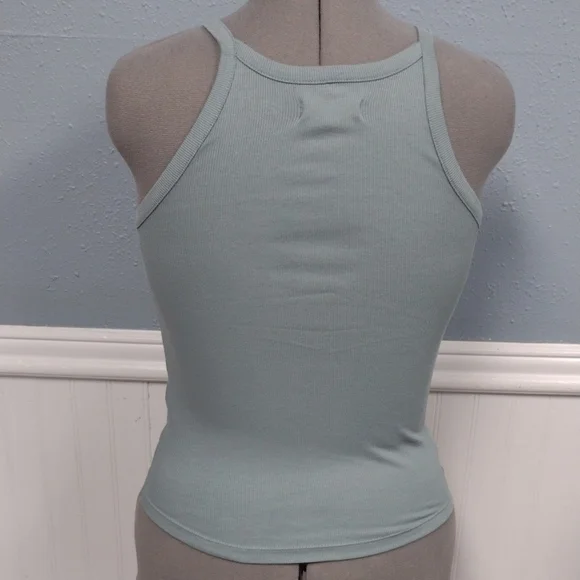 Madewell Green Fitted Sleeveless Tank Top - Picture 4 of 8